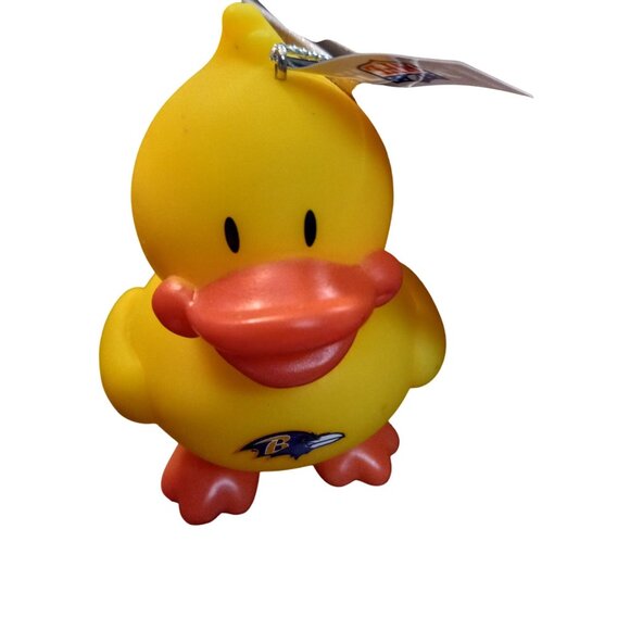 NFL Baltimore Ravens Rubber Yellow Duck Team Logo Christmas Ornament NEW - Picture 4 of 6